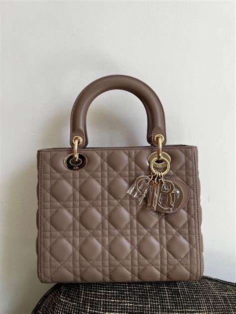 warm taupe lady dior